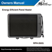 Royal Sovereign International RPH-260G Owner's Manual