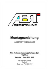 Abt 7H0 800 117 Assembly Instructions Manual