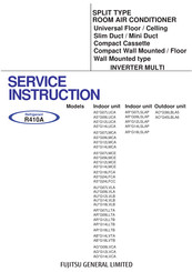 Fujitsu AG G12LVCA Series Service Instruction