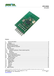 AUREL RTX-24EM User Manual