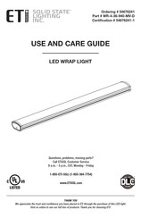 ETI WR-4-36-940-MV-D Use And Care Manual