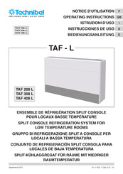 Technibel TAF 208 L Operating Instructions Manual