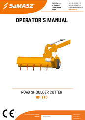 SaMASZ RP 110 Operator's Manual