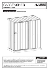 Pinnacle Outdoor 1.5m Flat Roof Series Assembly Instructions Manual