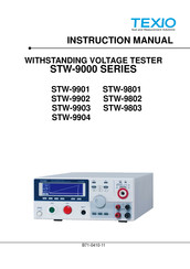 TEXIO STW-9803 Instruction Manual