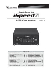 Nakanishi iSpeed3 Operation Manual