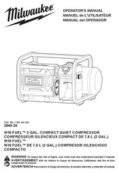 Milwaukee M18 FUEL 2840-20 Operator's Manual