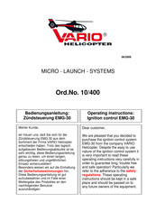 vario helicopter EMG-30 Operating Instructions Manual