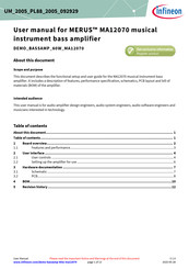 Infineon MERUS MA12070 User Manual