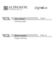 Alphavox Technologies Signolux User Manual