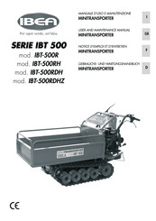 IBEA IBT 500 Series User And Maintenance Manual