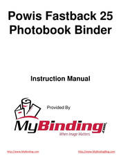 MyBinding Powis Fastback 25 Instruction Manual