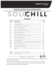Hillphoenix SOLOCHILL DA420 Installation And Operation Manual