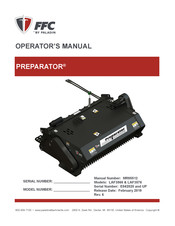 paladin FFC PREPARATOR LAF3566 Operator's Manual