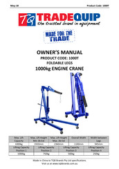 TradeQuip 1000T Owner's Manual