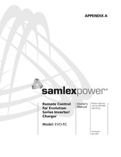 SamplexPower EVO-RC Owner's Manual