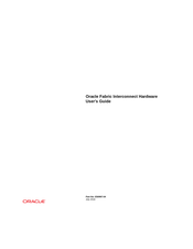 Oracle Fabric Interconnect Series User Manual