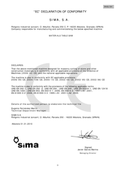 Sima AMBAR 200 Manual