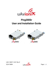 uAvionix Ping200SR User And Installation Manual