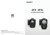 Sony alpha9 Quick Manual