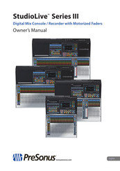 Presonus StudioLive 32SC Manuals | ManualsLib