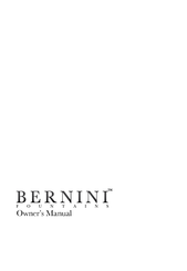 Bernini M42148 Owner's Manual