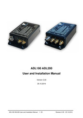 Golze Engineering ADL190 User And Installation Manual