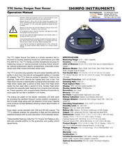 Shimpo TTC-I-2 Operation Manual