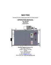 Galvanic Applied Sciences 943-TGX Operation Manual