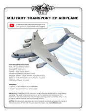 FLITE TEST STEM MILITARY TRANSPORT EP AIRPLANE Manual