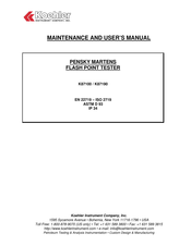 Koehler K87100 User Manual And Maintenance