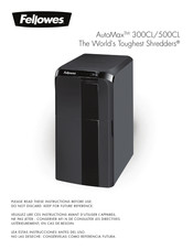Fellowes AutoMax 300CL Manual