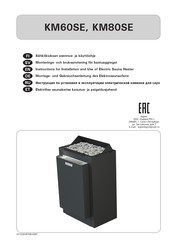 Harvia KM80SE Instructions For Installation And Use Manual