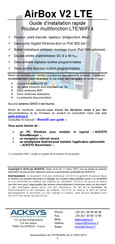 Acksys AirBox V2 LTE Quick Installation Manual