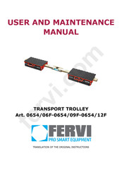 Fervi 0654/09F User And Maintenance Manual