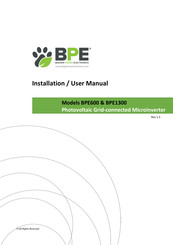 Badger Power Electronics BPE600 Installation & User Manual