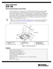 National Instruments SCB-100 Installation Manual