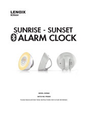 Lenoxx SUNRISE - SUNSET Instructions Manual