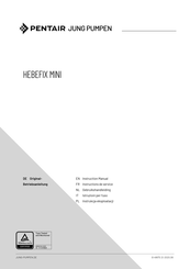 Pentair Jung Pumpen JP48727 Instruction Manual