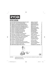 Ryobi DUALCLEAN RPW105DM Operator's Manual