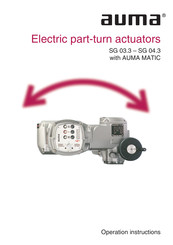 AUMA SG 03.3 Operation Instructions Manual