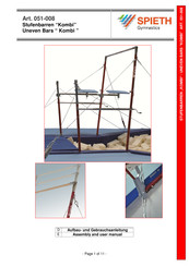 SPIETH Gymnastics Kimbi Assembly And User's Manual