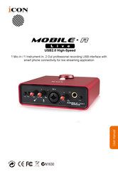 ICON ProAudio MobileR Live User Manual