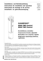 Beko CLEARPOINT S050 TWC Control Instructions For Installation And Operation Manual