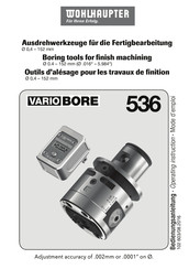 WOHLHAUPTER VARIOBORE 536 Manual