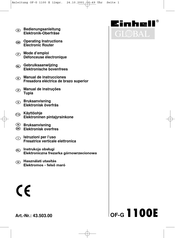 EINHELL OF-G 1100E Operating Instructions Manual