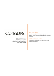 CertaUPS C60-1000 User Manual