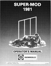 BOMBARDIER Super-Mod 1981 Operator's Manual