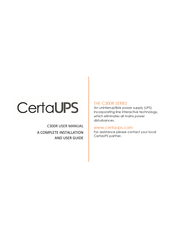 CertaUPS C300R User Manual