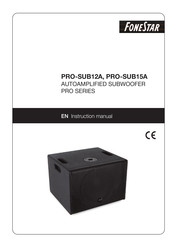 FONESTAR PRO-SUB15A Instruction Manual
